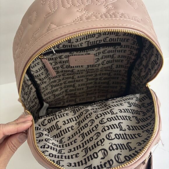 NEW JUICY COUTURE Pink League Backpack Dusty Blush 11JCCPHJC-LJB W/Tags $99 MSRP - Picture 6 of 9